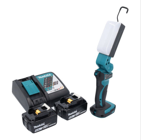 Makita DML801RG X LED Torch 240lm 18V + 2x Batteries 6.0 Ah + Charger + Diffuser