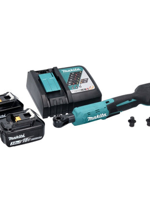 Makita DWR 180 RF cordless ratchet screwdriver 18 V 47.5 Nm 1/4" 3/8" + 2x rechargeable battery 3.0 Ah + charger