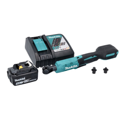 Makita DWR 180 RT1 atornillador de carraca sin cable 18 V 47,5 Nm 1/4" 3/8" + 1x batería recargable 5,0 Ah + cargador