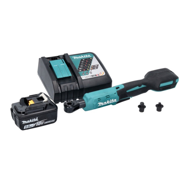 Makita DWR 180 RT1 cordless ratchet screwdriver 18 V 47.5 Nm 1/4" 3/8" + 1x rechargeable battery 5.0 Ah + charger