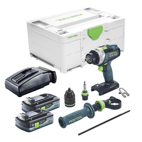 Festool TPC 18/4 I-Basic Akku Schlagbohrschrauber 18 V 75 Nm Brushless + 2x Akku 4,0 Ah + Ladegerät + Systainer - Toolbrothers