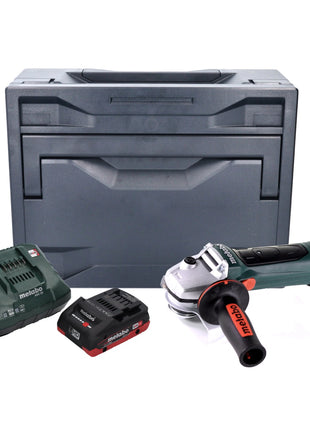 Metabo W 18 LTX 125 Amoladora angular de batería Quick 18 V 125 mm + 1x batería 4,0 Ah + cargador + metaCASE