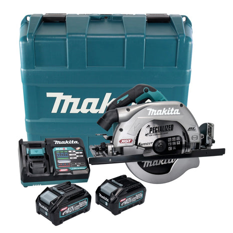 Makita HS009GM101 Cordless Circular Saw XGT max. 235mm 40V Brushless + 2x Batteries 4.0Ah + Charger + Case