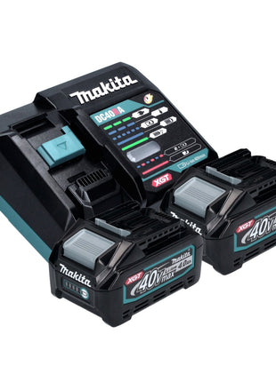 Makita HS 009 GM101 Scie circulaire sans fil XGT max. 235 mm 40V Brushless + 2x Batteries 4,0Ah + Chargeur + Coffret