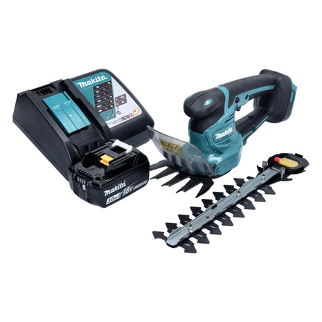 Makita DUM 111 RF1X Cordless grass shears shrub shears 18 V + 1x rechargeable battery 3.0 Ah + charger