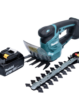 Makita DUM 111 T1X cordless grass shears shrub shears 18 V + 1x rechargeable battery 5.0 Ah - without charger