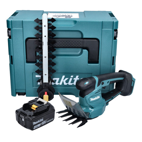 Makita DUM 111 M1XJ Cesoie per erba a batteria 18 V + 1x batteria 4,0 Ah + Makpac - senza caricabatterie