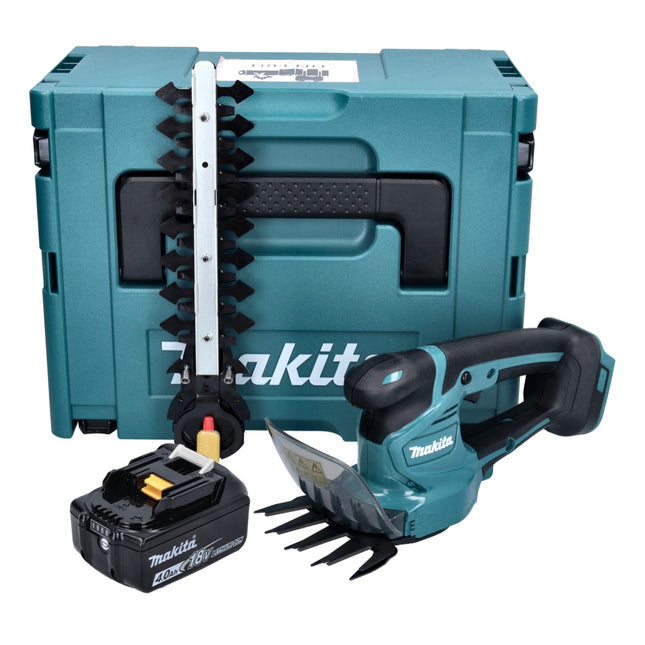 Makita DUM 111 M1XJ Tijeras de podar sin cable 18 V + 1x batería recargable 4,0 Ah + Makpac - sin cargador