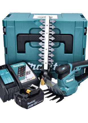 Makita DUM 111 RM1XJ Forbici per erba a batteria 18 V + 1x batteria 4,0 Ah + caricabatterie + Makpac