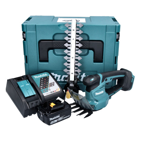 Makita DUM 111 RT1XJ Cisaille à gazon sans fil 18 V + 1x batterie 5,0 Ah + chargeur + Makpac