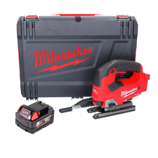 Milwaukee M18 FJS-501X Scie sauteuse sans fil 18 V course 25 mm Brushless + 1x batterie 5,0 Ah + HD Box - sans chargeur