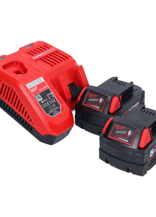 Milwaukee M18 FJS-502X Cordless Jigsaw 25 mm 18V Stroke - Brushless + 2x Batteries 5.0 Ah + Charger + HD Box Caser (4933464727)