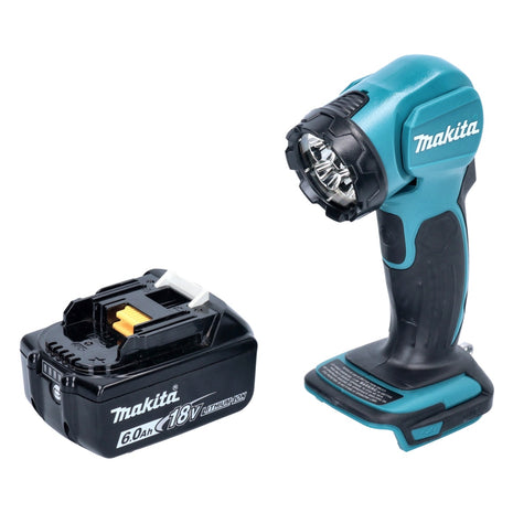 Makita DEADML815G1 Cordless Hand LED Lamp 160lm 14.4 - 18V + 1x Battery 6.0Ah - without charger