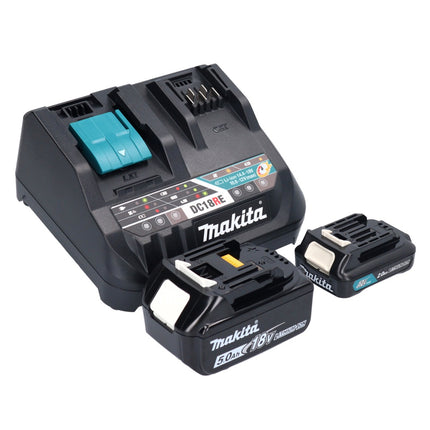 Trapano avvitatore a batteria Makita DF 333 DNX12 12 V 30 Nm + 1x batteria 2,0 Ah + 1x batteria 18 V 5,0 Ah + caricatore + valigetta Makpac