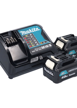 Taladro atornillador inalámbrico Makita DF 332 DSME 12 V 35 Nm sin escobillas + 2 baterías 4,0 Ah + cargador + maletín