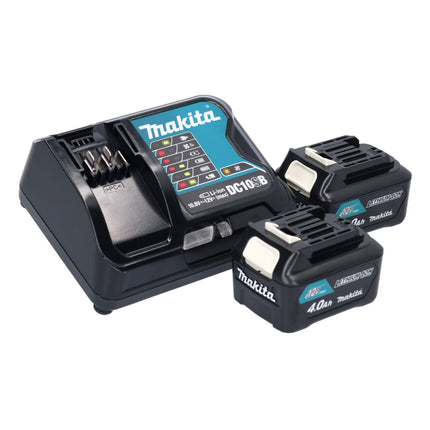 Taladro atornillador a batería Makita DF 332 DSME 12 V máx. 35 Nm sin escobillas + 2 baterías de 4,0 Ah + cargador + maletín