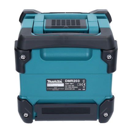 Makita DMR 203 RA1 Bluetooth speaker 12 V 18 V IP64 + 1x rechargeable battery 2.0 Ah + charger