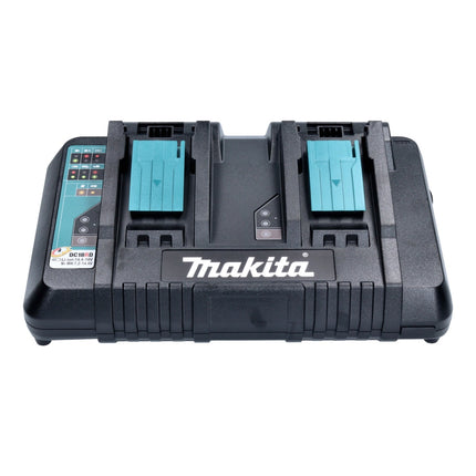 Makita Power Source Kit 18 V mit 4x BL 1820 B 2,0 Ah Akku ( 4x 197254-9 ) + DC 18 RD Doppel Schnellladegerät ( 196933-6  ) + Makpac