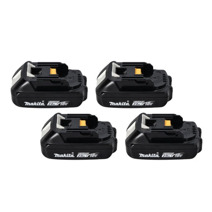 Makita Power Source Kit 18 V mit 4x BL 1820 B 2,0 Ah Akku ( 4x 197254-9 ) + DC 18 RD Doppel Schnellladegerät ( 196933-6  ) + Makpac