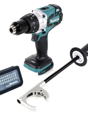 Taladro inalámbrico Makita DDF 481 Z 18 V 115 Nm sin escobillas + juego de puntas 31 piezas (D-30667)