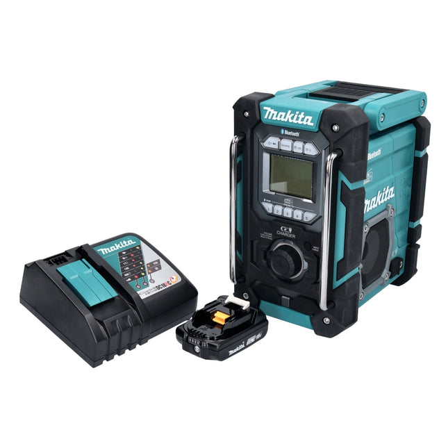 Makita DMR 301 RA1 cordless construction site radio 12 V max. - 18 V DAB / DAB+ / Bluetooth + 1x rechargeable battery 2.0 Ah + charger