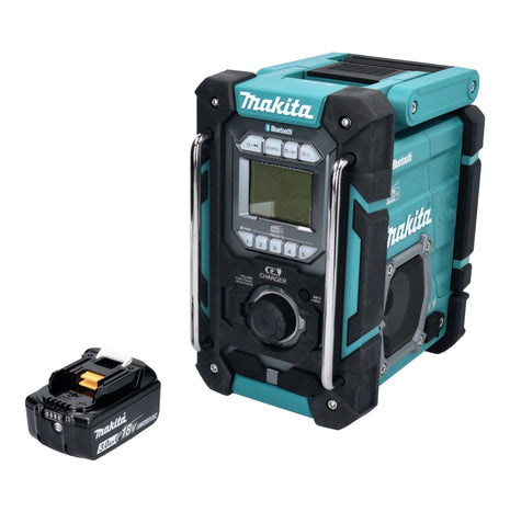 Makita DMR 301 F1 cordless construction site radio 12 V max. - 18 V DAB / DAB+ / Bluetooth + 1x rechargeable battery 3.0 Ah - without charger