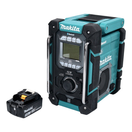 Makita DMR 301 T1 radio da cantiere a batteria 12 V max. - 18 V DAB / DAB+ / Bluetooth + 1x batteria ricaricabile 5,0 Ah - senza caricabatterie