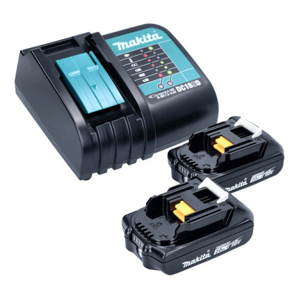 Makita DTD 152 SA2X5 Clé à choc sans fil 18 V 165 Nm + 2x batterie 2,0 Ah + chargeur + 101 pcs. kit d'accessoires + coffret