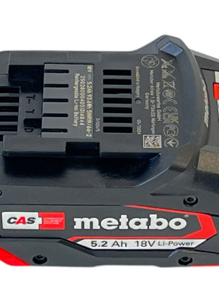 Batería Metabo Li-Power 18 V 5,2 Ah CAS Li-Ion (625028000) con indicador de nivel de carga - sucesora de 625592000