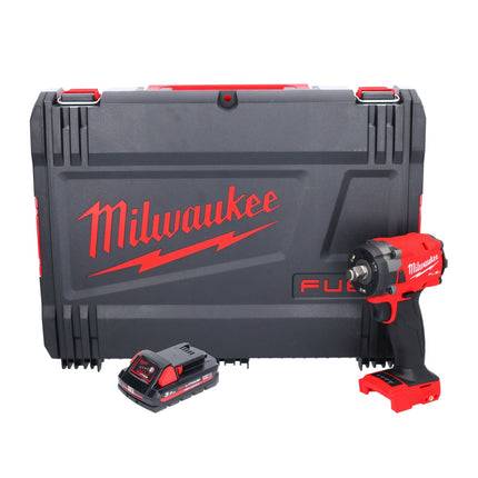 Milwaukee M18 FIW2F12-301X cordless impact wrench 18 V 339 Nm 1/2" brushless + 1x rechargeable battery 3.0 Ah + HD box - without charger
