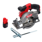 Sierra circular de batería Milwaukee M12 CCS44-301 12 V 140 mm sin escobillas + 1x batería 3,0 Ah - sin cargador