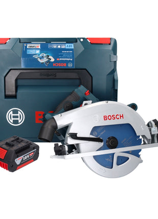 Bosch GKS 18V-68 GC Sega circolare professionale a batteria 18 V 190 mm Biturbo Brushless + 1x batteria ricaricabile 5,0 Ah + L-BOXX - senza caricabatterie