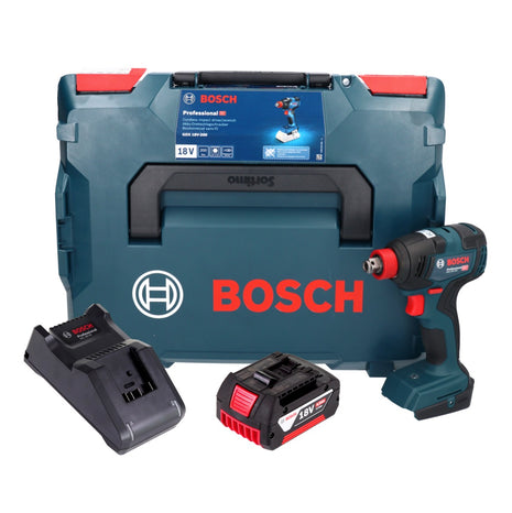 Bosch GDX 18V-200 Profesjonalny akumulatorowy klucz udarowy 18 V 200 Nm bezszczotkowy + 1x akumulator 4,0 Ah + ładowarka + L-BOXX