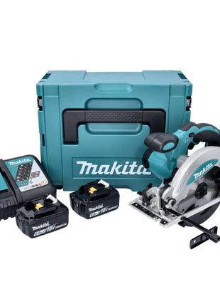 Makita DSS 610 RGJ cordless circular saw 18 V 165 mm + 2x rechargeable battery 6.0 Ah + charger + Makpac