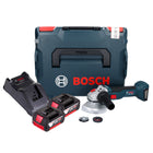 Bosch GWS 18V-10 Professional cordless angle grinder 18 V 125 mm brushless + 2x rechargeable battery 4.0 Ah + charger + L-Boxx