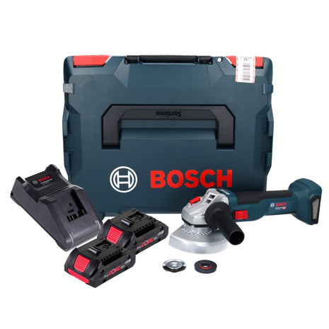 Bosch GWS 18V-10 Professional Cordless Angle Grinder 125mm Brushless 18V + 2x Batteries ProCORE 4.0 Ah + Charger + Case