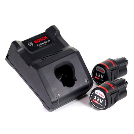 Bosch GLI 12V-80 Lámpara de batería profesional 12 V 80 lúmenes + 2x baterías 3,0 Ah + cargador