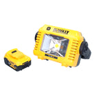 DeWalt DCL 077 Rechargeable LED worklight 12 V 18 V 2000 lm IP54 + 1x rechargeable battery 5.0 Ah - without charger