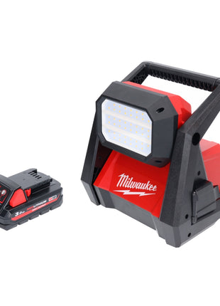 Milwaukee M18 HOAL-301 foco de construcción con lámpara LED a batería 18 V 4000 lm + 1x batería 3,0 Ah - sin cargador