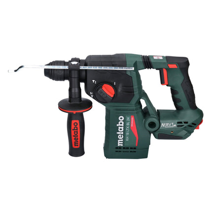Martillo perforador a batería Metabo KH 18 LTX BL 24 18 V 2,2 J SDS Plus sin escobillas + juego de cinceles y brocas de 5 piezas + metaBOX - sin batería, sin cargador