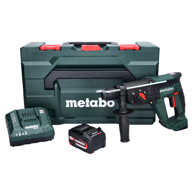 Metabo KH 18 LTX 24 Akku Kombihammer 18 V 2,1 J SDS plus + 1x Akku 4,0 Ah + Ladegerät + metaBOX