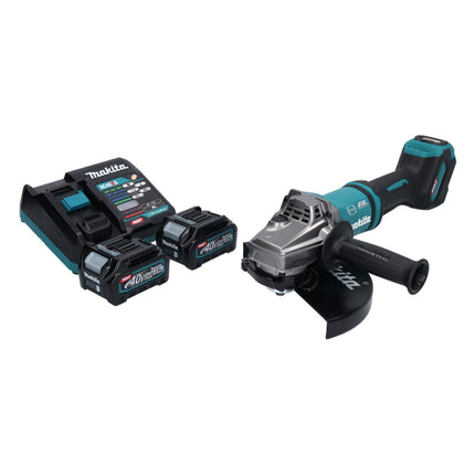 Makita GA 038 GD2 Meuleuse d'angle sans fil 40 V max. 230 mm Brushless XGT + 2x batterie 2,5 Ah + chargeur