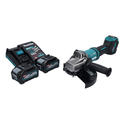 Makita GA 038 GM2 Meuleuse d'angle sans fil 40 V max. 230 mm Brushless XGT + 2x batterie 4,0 Ah + chargeur