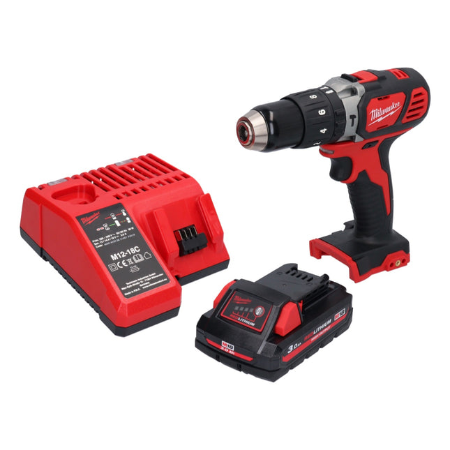 Milwaukee M18 BPD-301 akumulatorowa wiertarka udarowa 18 V 60 Nm + 1x akumulator 3,0 Ah + ładowarka