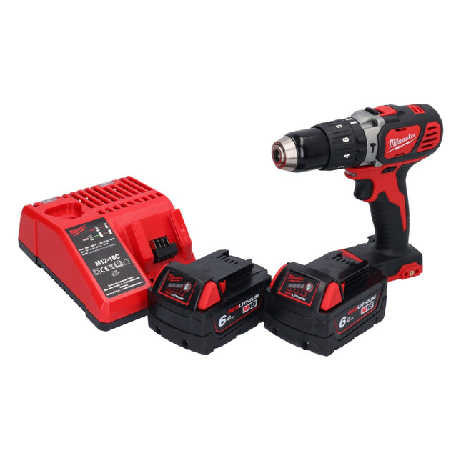Perceuse à percussion sans fil Milwaukee M18 BPD-602 18 V 60 Nm + 2x batteries 6,0 Ah + chargeur