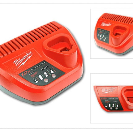 Milwaukee M12 BDD 202C 12V Li-ion Akku-Bohrschrauber + 2x Milwaukee Akku, Ladegerät, Koffer - Toolbrothers