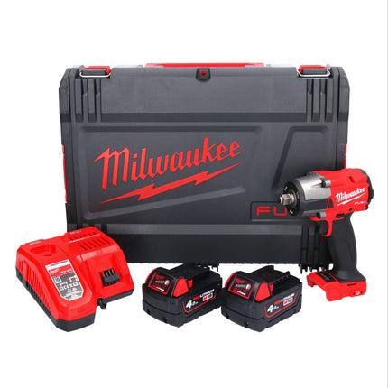 Milwaukee M18 FMTIW2F12-402X Akku Schlagschrauber 18 V 745 Nm 1/2" Brushless + 2x Akku 4,0 Ah + Ladegerät + HD Box
