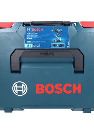 Bosch GSB 18V-55 Taladro percutor inalámbrico profesional 18 V 55 Nm sin escobillas + 1x batería 2,0 Ah + cargador + L-Boxx