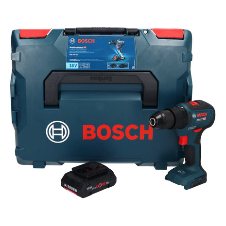 Bosch Professional GSB 18V-55 Cordless Impact Drill Driver 55Nm 18V Brushless + 1x Battery ProCORE 4.0Ah + Case L-Boxx - without charger