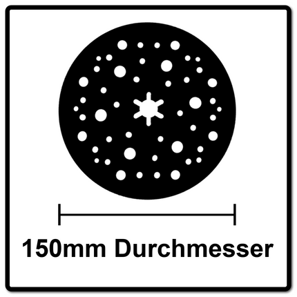 Mirka Abranet Set: Backing Pads 150mm - Grip - Soft - 2pcs. (2x 8292605031)